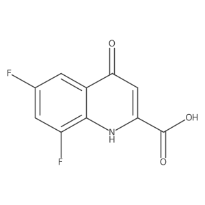 6,8-Difluoro-4-oxo-1,4-dihydroquinoline-2-carboxylic acid Structure