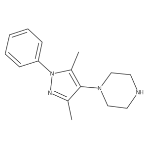 1-(3,5-dimethyl-1-phenyl-1H-pyrazol-4-yl)piperazine Structure