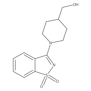 3-(4-(Hydroxymethyl)piperidin-1-yl)benzo[d]isothiazole 1,1-dioxide Structure