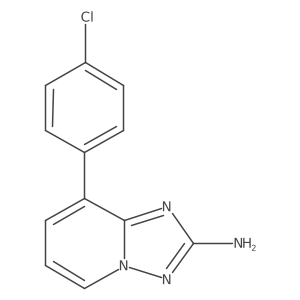 8-(4-Chloro-phenyl)-[1,2,4]triazolo[1,5-a]pyridin-2-ylamine Structure