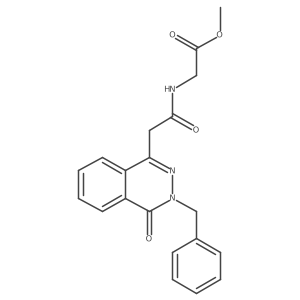 methyl N-[(3-benzyl-4-oxo-3,4-dihydrophthalazin-1-yl)acetyl]glycinate Structure