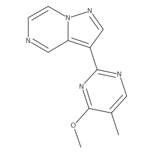 3-(4-Methoxy-5-methylpyrimidin-2-yl)pyrazolo[1,5-a]pyrazine结构式
