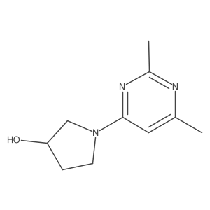 1-(2,6-Dimethylpyrimidin-4-yl)pyrrolidin-3-ol Structure