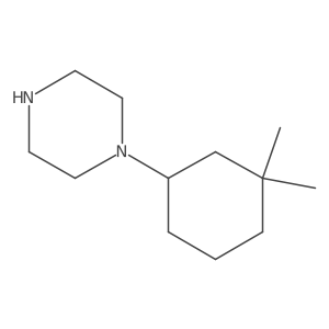 1-(3,3-Dimethylcyclohexyl)piperazine Structure