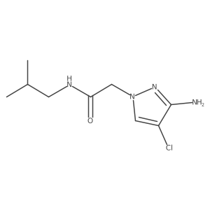 2-(3-Amino-4-chloro-1h-pyrazol-1-yl)-N-isobutylacetamide结构式
