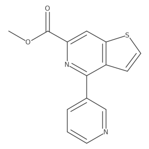Methyl 4-(pyridin-3-yl)thieno[3,2-c]pyridine-6-carboxylate结构式