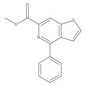 Methyl 4-phenylthieno[3,2-c]pyridine-6-carboxylate结构式