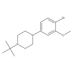 1-(4-Bromo-3-methoxyphenyl)-4-tert-butylpiperazine Structure