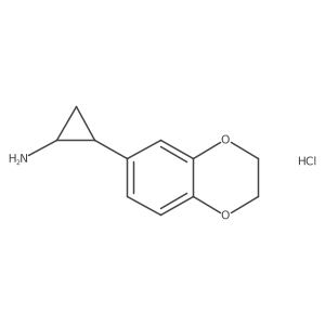 2-(2,3-Dihydro-1,4-benzodioxin-6-yl)cyclopropan-1-amine hydrochloride Structure