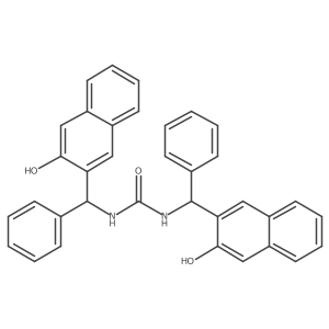 N,Na(2)-Bis[(3-hydroxy-2-naphthalenyl)phenylmethyl]urea Structure