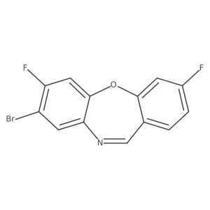 8-Bromo-3,7-difluorodibenzo[B,F][1,4]oxazepine Structure