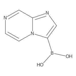 Imidazo[1,2-A]pyrazin-3-ylboronic acid Structure