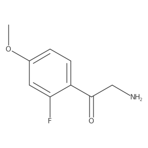 2-Amino-1-(2-fluoro-4-methoxyphenyl)ethanone结构式