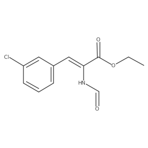 Ethyl 2-formamido (3-chlorophenyl) acrylate Structure