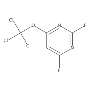 2,4-Difluoro-6-(trichloromethoxy)pyrimidine Structure