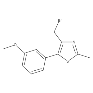 4-(Bromomethyl)-5-(3-methoxyphenyl)-2-methylthiazole Structure
