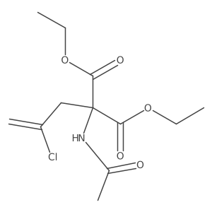 Diethyl 2-acetamido-2-(2-chloroprop-2-enyl)propanedioate Structure