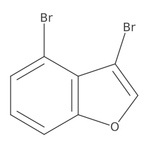 3,4-Dibromo-1-benzofuran结构式