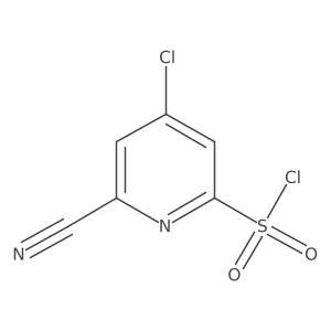 4-Chloro-6-cyanopyridine-2-sulfonyl chloride结构式