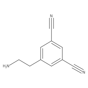 5-(2-Aminoethyl)isophthalonitrile结构式