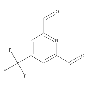 6-Acetyl-4-(trifluoromethyl)pyridine-2-carbaldehyde Structure