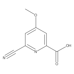 6-Cyano-4-methoxypicolinic acid结构式