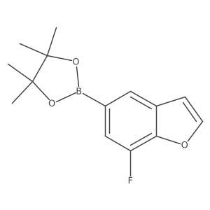 2-(7-Fluorobenzofuran-5-yl)-4,4,5,5-tetramethyl-1,3,2-dioxaborolane Structure