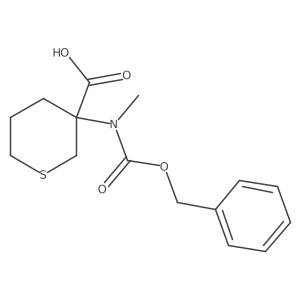 2H-Thiopyran-3-carboxylic acid, tetrahydro-3-[methyl[(phenylmethoxy)carbonyl]amino]- Structure