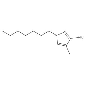 1-Heptyl-4-methyl-1h-pyrazol-3-amine结构式