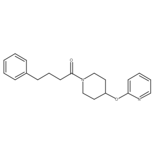 4-Phenyl-1-(4-(pyridin-2-yloxy)piperidin-1-yl)butan-1-one结构式