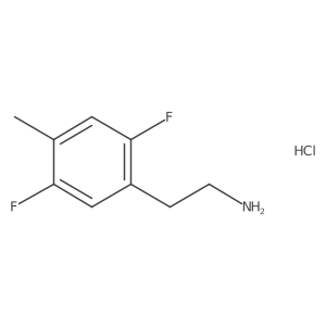 2-(2,5-Difluoro-4-methylphenyl)ethan-1-amine hydrochloride Structure
