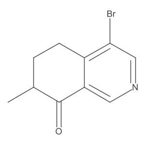 4-Bromo-6,7-dihydro-7-methyl-8(5H)-isoquinolinone结构式