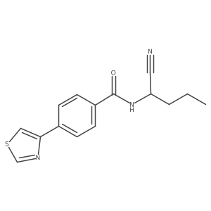 N-(1-cyanobutyl)-4-(1,3-thiazol-4-yl)benzamide结构式