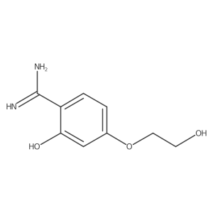 2-Hydroxy-4-(2-hydroxyethoxy)benzenecarboximidamide Structure