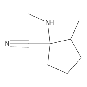 2-Methyl-1-(methylamino)cyclopentanecarbonitrile Structure