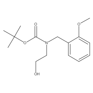 tert-Butyl (2-hydroxyethyl)(2-methoxybenzyl)carbamate结构式
