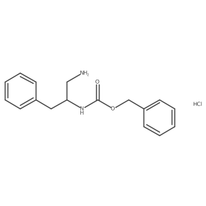 (S)-Benzyl (1-amino-3-phenylpropan-2-yl)carbamate hydrochloride Structure