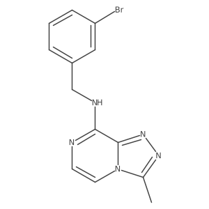 N-[(3-bromophenyl)methyl]-3-methyl-[1,2,4]triazolo[4,3-a]pyrazin-8-amine Structure