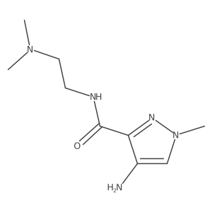 4-Amino-N-[2-(dimethylamino)ethyl]-1-methyl-1H-pyrazole-3-carboxamide Structure