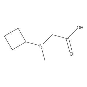 2-[Cyclobutyl(methyl)amino]acetic acid结构式