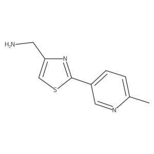 [2-(6-Methylpyridin-3-yl)-1,3-thiazol-4-yl]methanamine Structure
