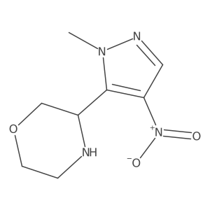 3-(1-methyl-4-nitro-1H-pyrazol-5-yl)morpholine Structure