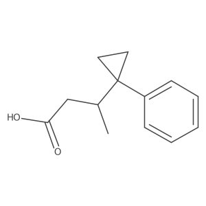 3-(1-Phenylcyclopropyl)butanoic acid结构式