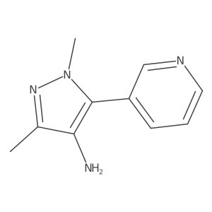 1,3-Dimethyl-5-(pyridin-3-yl)-1h-pyrazol-4-amine Structure