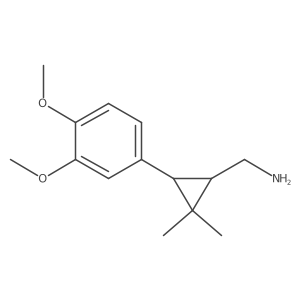 [3-(3,4-Dimethoxyphenyl)-2,2-dimethylcyclopropyl]methanamine结构式