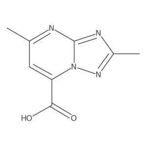 2,5-Dimethyl-[1,2,4]triazolo[1,5-a]pyrimidine-7-carboxylic acid结构式