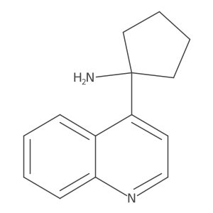 1-(Quinolin-4-yl)cyclopentan-1-amine Structure