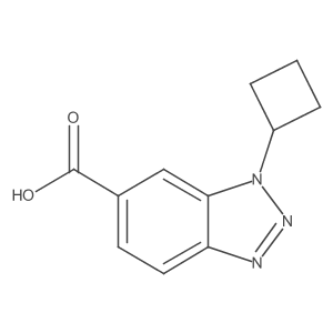 1-cyclobutyl-1H-1,2,3-benzotriazole-6-carboxylic acid Structure