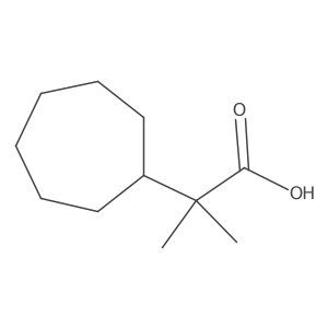 2-Cycloheptyl-2-methylpropanoic acid结构式