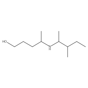 4-[(3-Methylpentan-2-yl)amino]pentan-1-ol结构式